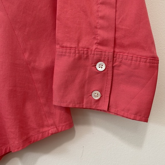 Banana Republic Tops Womens Medium Orange button down long sleeves shirt - Picture 7 of 9